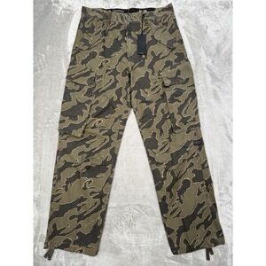 G-Star Raw 3D Camo Cargo Pants Mens 31x32 Ripstop Olive Combat R-3M Straight NWT